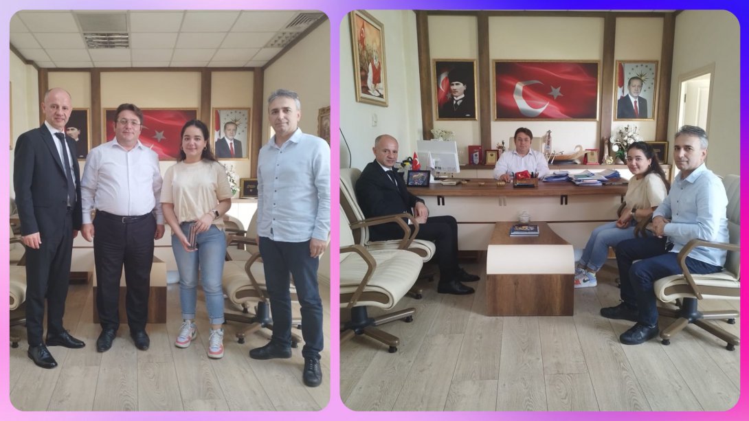 Türkiye İkincisi Öğrencimizin Müdürlüğümüzü Ziyareti